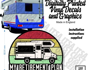 Retirement Plan Funny Car/Van/Motorhome Sticker