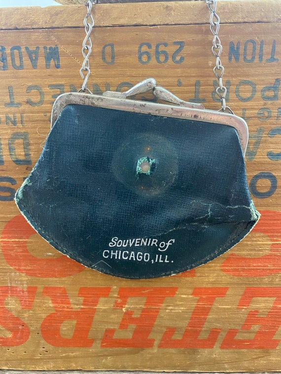Vintage Travel Souvenir Coin Purse Chicago Illinoi