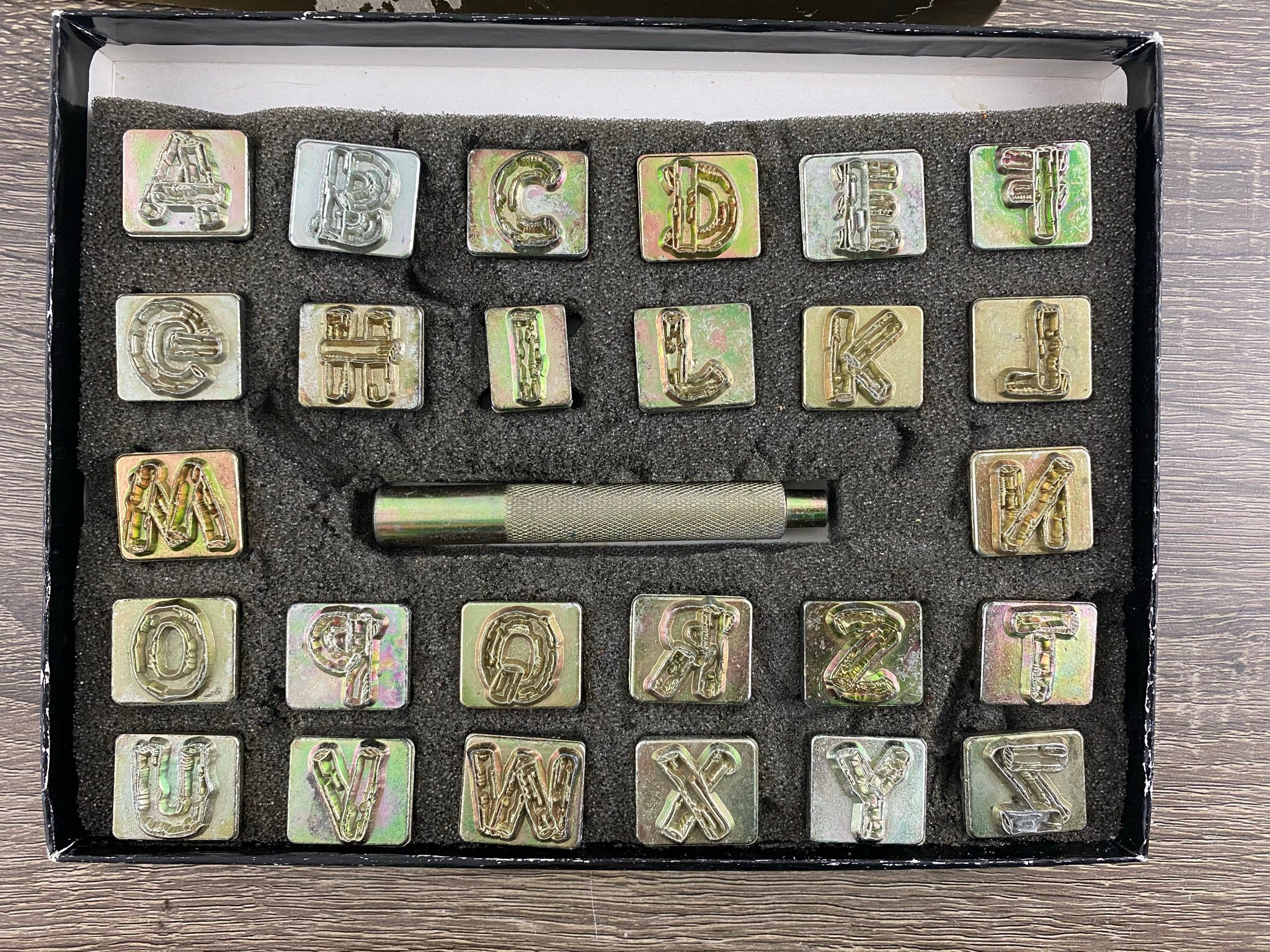 Vintage Craftool Co Alphabet Set Rodeo Font Metal Stamps for Etsy