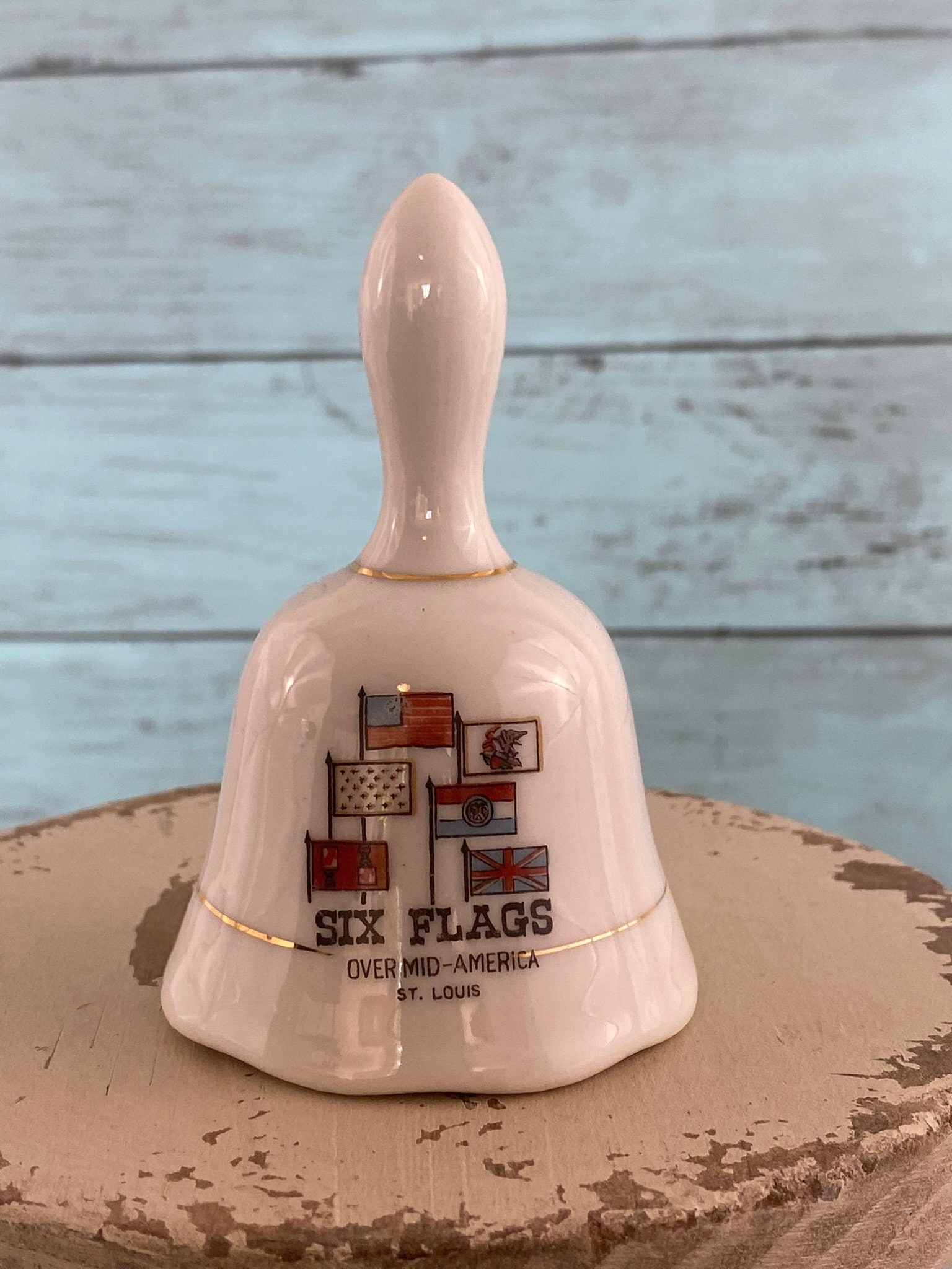 Vintage Six Flags Over Mid America St Louis Bell Made in Japan - Etsy