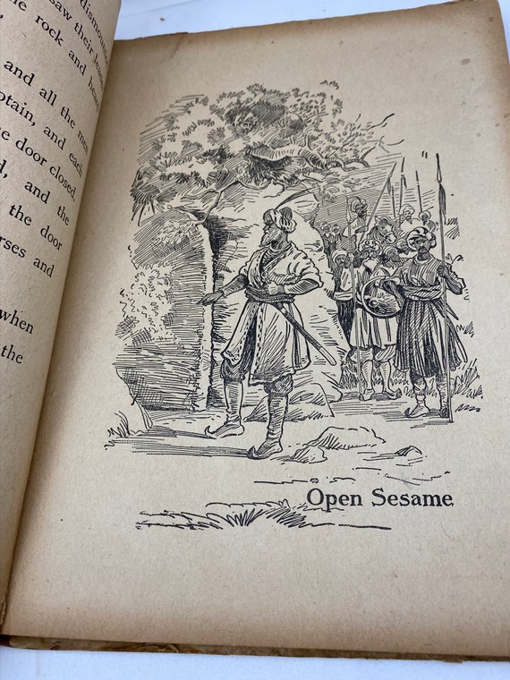 Vintage Children's Books Gladsome Hours & Ali Baba Ca 1900