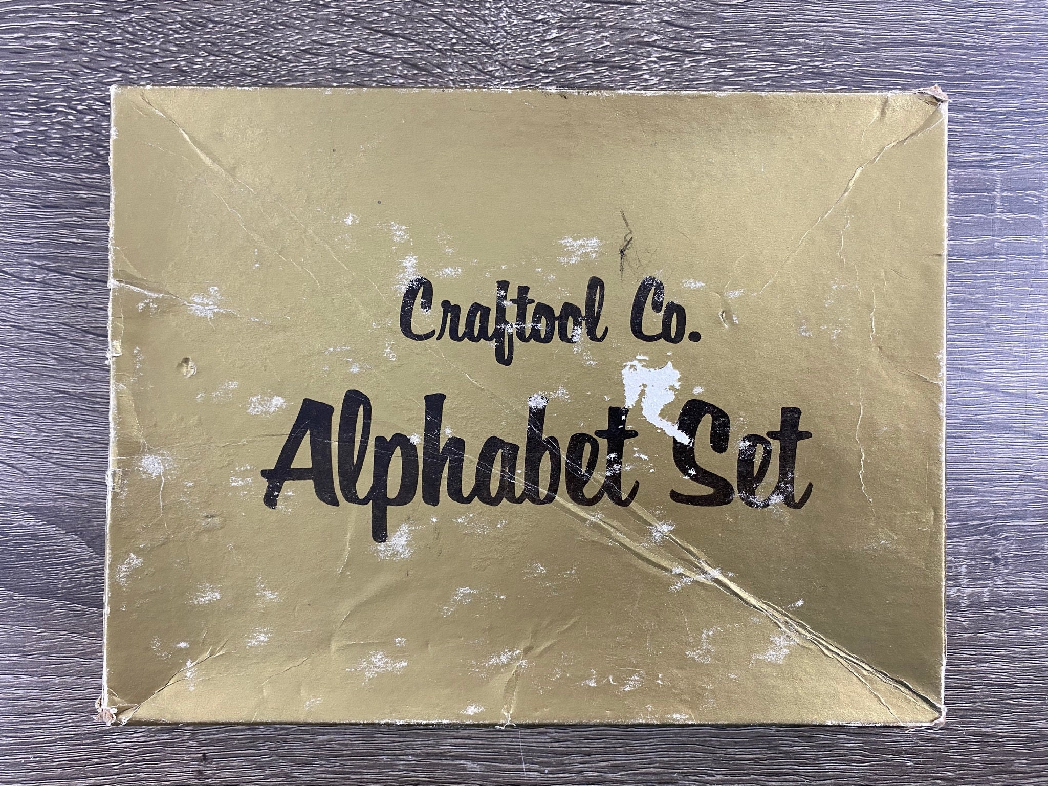 Vintage Craftool Co Alphabet Set Rodeo Font Metal Stamps for Leather