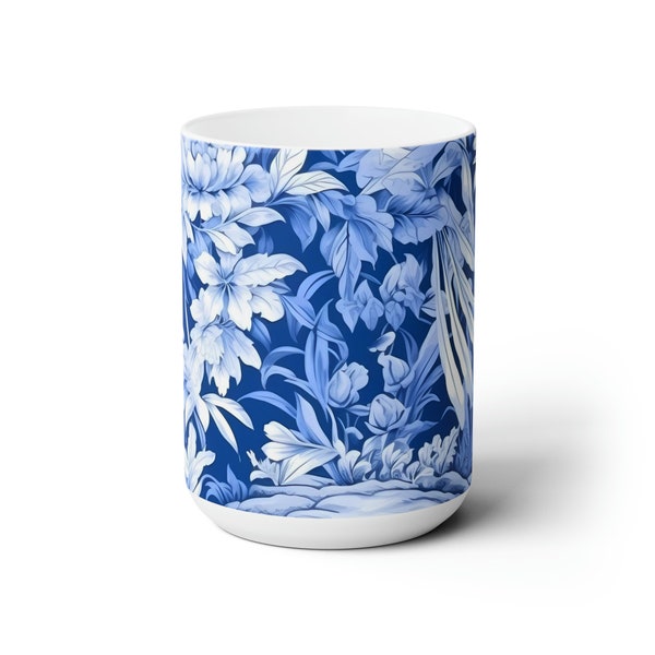 Chinoiserie Ceramic Mug, Tea Cup, Coffee Mug, Coffee Cup, Gift Idea, Tiole, Vintage Chinese, Aesthetic, Espresso