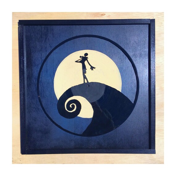 Download Free Nightmare Before Christmas Vinyl Record Art Etsy SVG Cut Files
