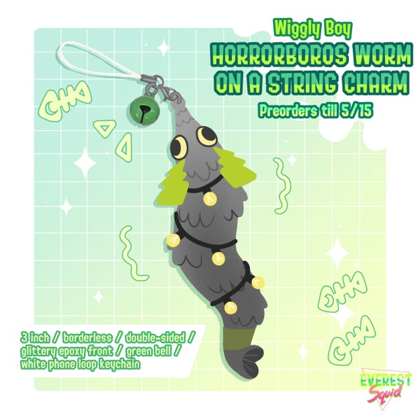 Splatoon 3 Horrorboros Worm on a String | Salmon Run Acrylic Charm 3" PREORDER