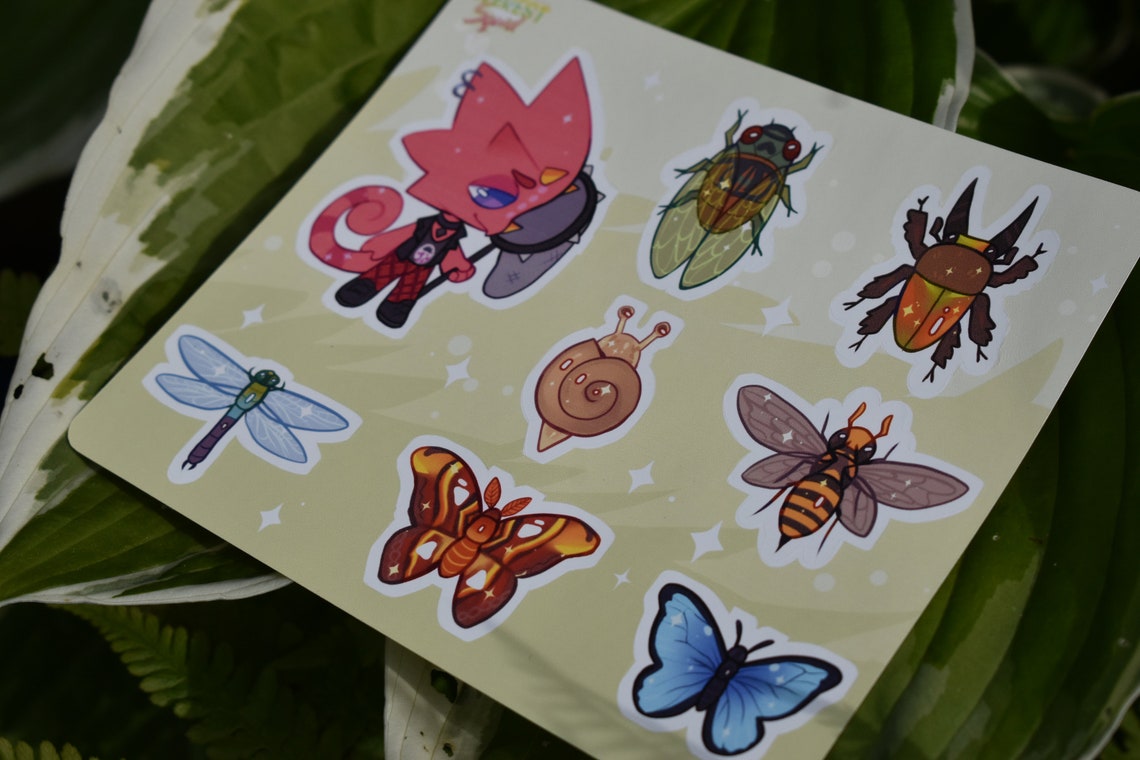 Animal Crossing ACNH Flick Bug Sticker Sheet Etsy