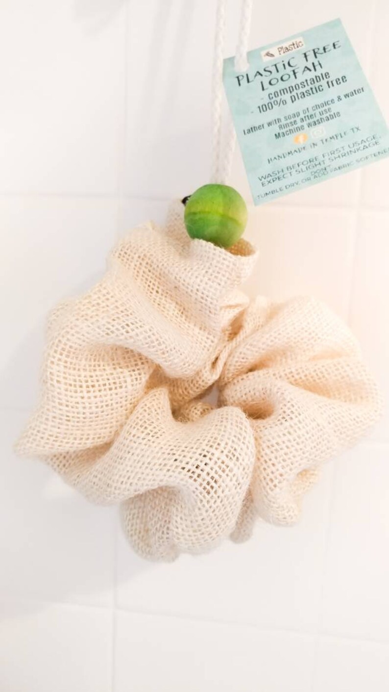 Compostable Plastic Free Loofah Pouf Etsy