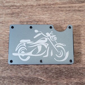 Schlanke Metallbrieftasche - RFID-blockierend - Motorrad