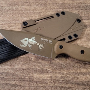 Personalized KaBar Becker BK-18 Knife