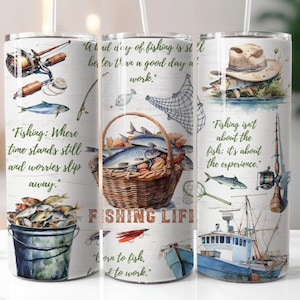 Fishing Life Stainless Steel Tumbler 20 oz.