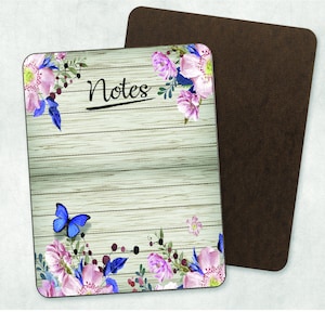 Floral Notes Dry Erase Board