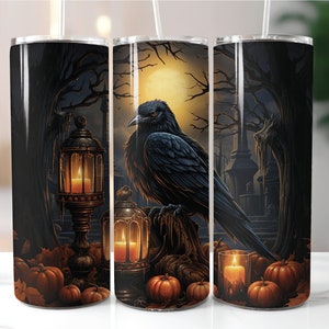 Gothic Crows / Halloween Becher aus Edelstahl 20oz.