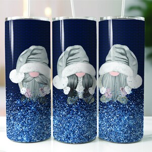 Gnome Glitter Holiday Stainless Steel Tumbler 20 oz.