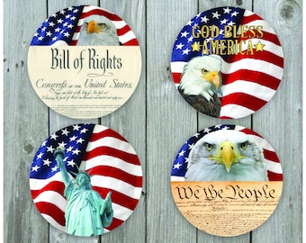 USA / Patriotic Sandstone Coasters