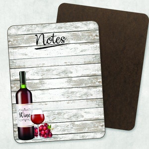 Tablica suchościeralna „Red Wine Notes”