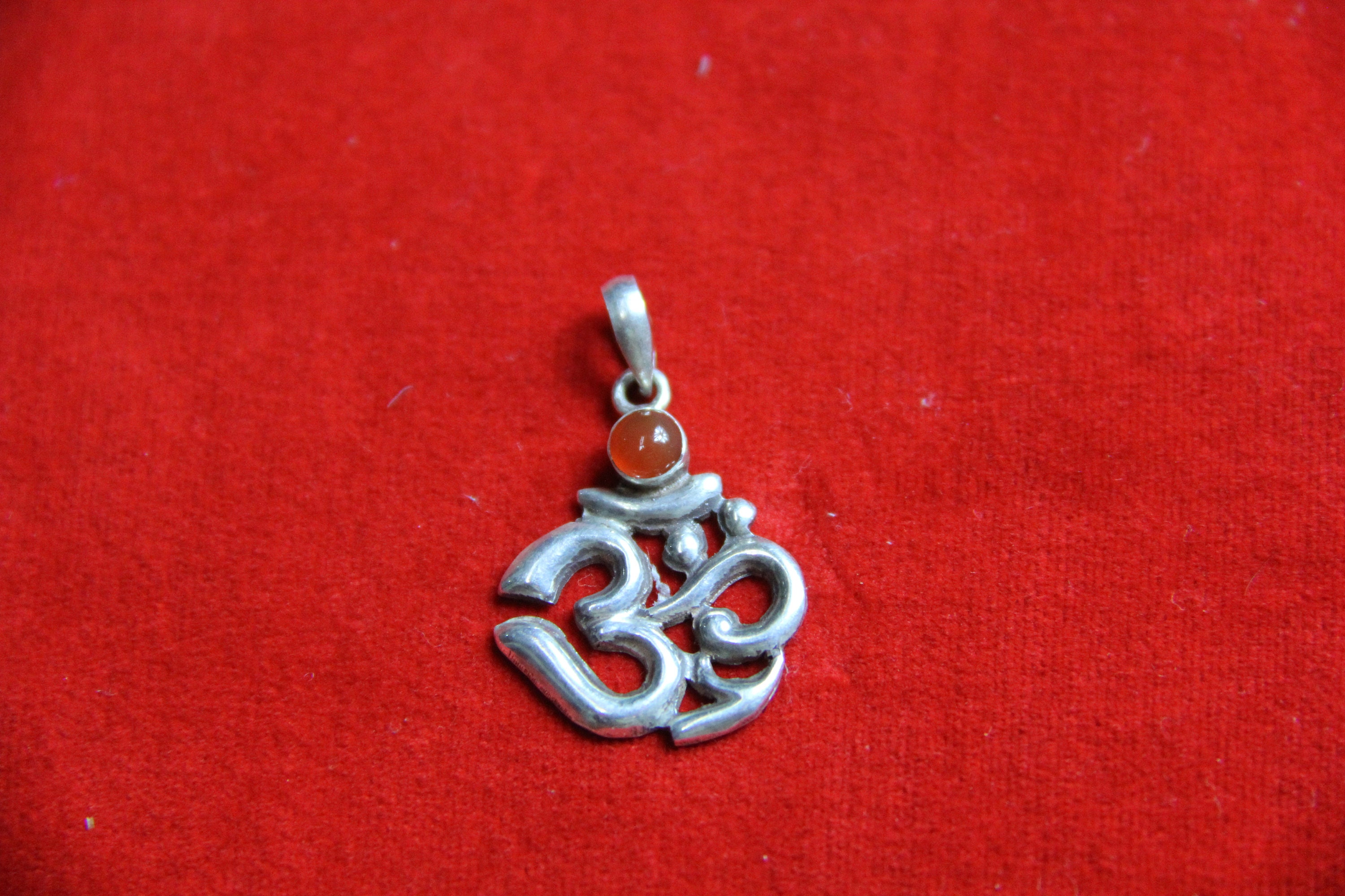Silver OM Pendant | Etsy Australia