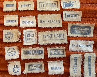 FREE SHIP - Vintage Set of (10) Words