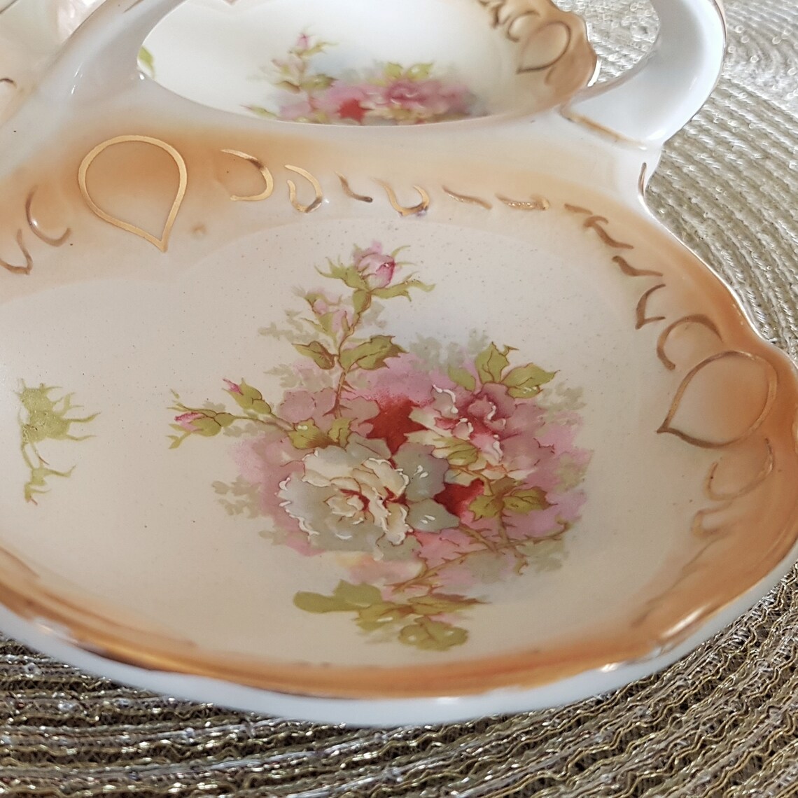 Antique Wood & Son Royal Semiporcelain 3 Section Serving Dish Etsy