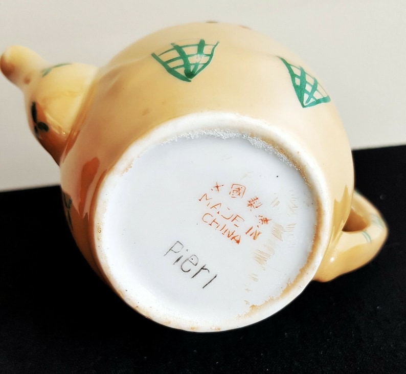 Vintage Small Owl Teapot Pier 1 Imports Lusterware Lustreware China Pottery