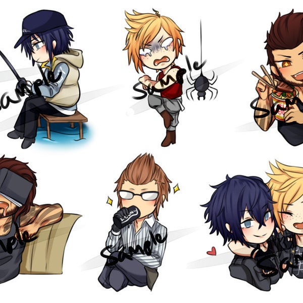 FFXV Chocobros Sticker Sheet