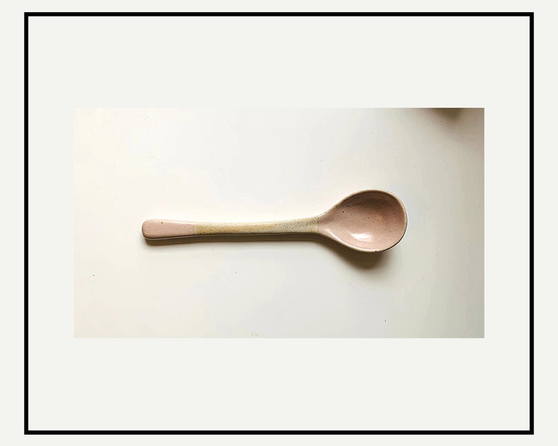 Ceramic Spoons Handmade Handmade Spoon in color of macaron Etsy