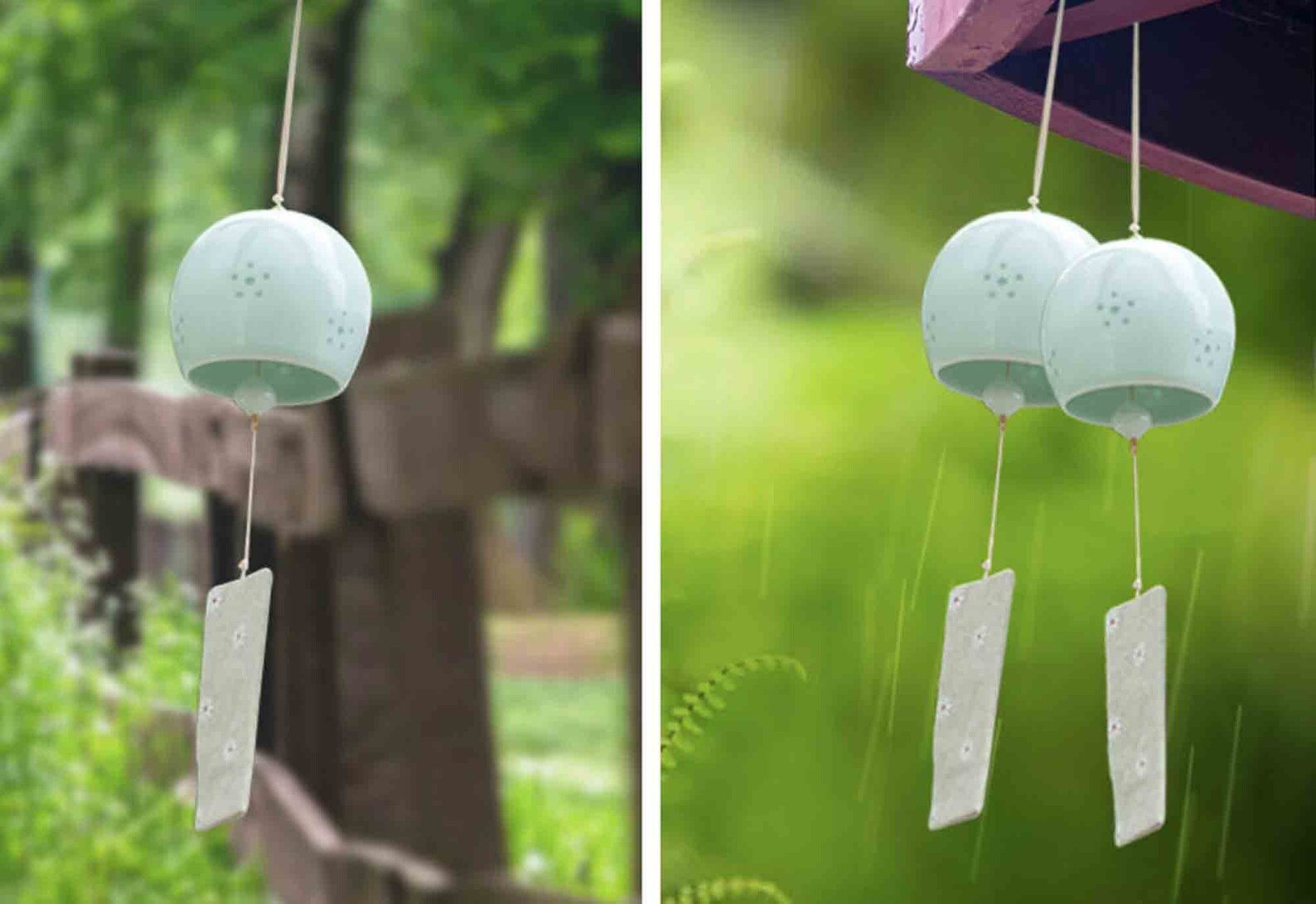 Ceramic Wind Chimes Indoor and Ourdoor Wind Chime Memorial Etsy