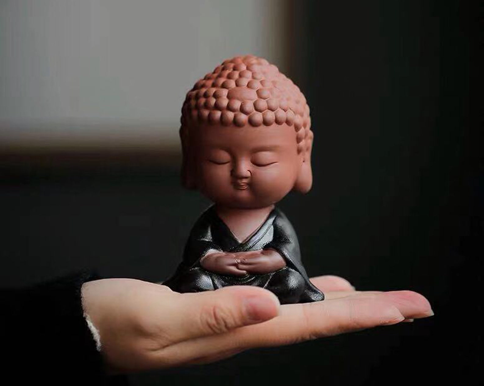 Little Buddha Meditating Buddha Statue Mindfullness Gift Etsy