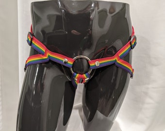 Rainbow Strap-On Harness