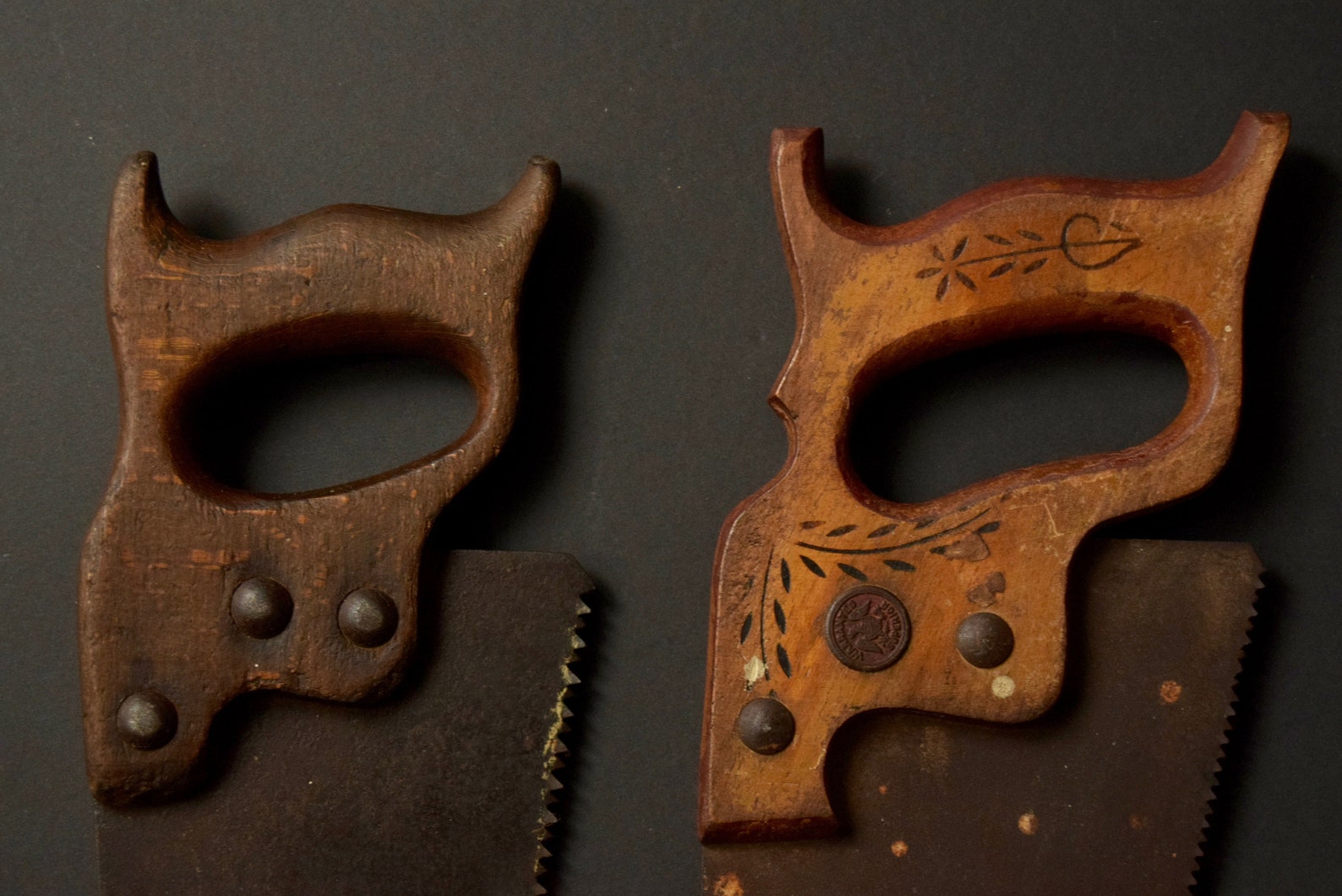 Antique Hand Saws Wooden Handles Circa 1900. Etsy