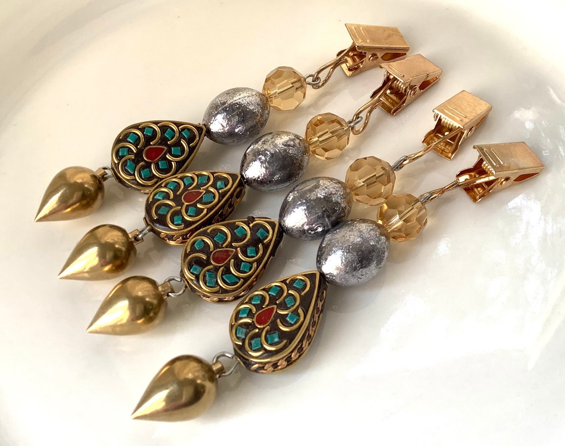 4 Tablecloth weights set of table weights tablecloth clips Etsy