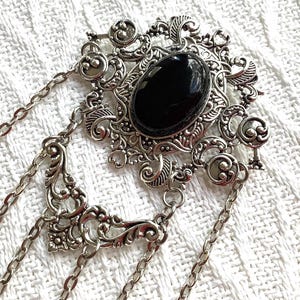 Silver Moon Chatelaine: Victorian Style Sewing Tool Organizer, Vintage Look Accessory