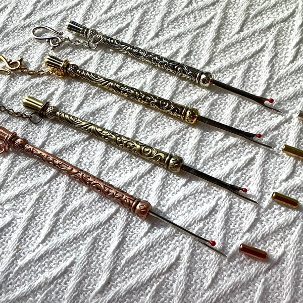 Vintage style seam ripper, stitch unpicker, chatelaine tool, Victorian style sewing tool, thread remover, quick unpick,needlework and sewing