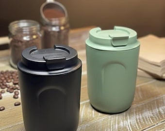 Mini bouteille isotherme de camping en acier inoxydable – Fiole isotherme étanche | Gobelet à café double paroi et tasse de voyage