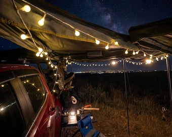 Guirlande lumineuse LED pour camping - Guirlandes lumineuses ambre chaud pour aventures en plein air et décoration de camping