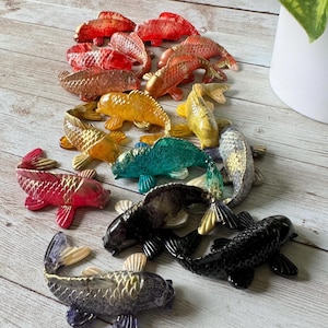 Koi Fisch Magnet, Koi Fisch Kunst, Koi Fisch Dekor, Harz Magnet, Koi Fisch Geschenke, Koi Fisch Harz, Koi Fisch Liebhaber, Koi Fisch Zubehör