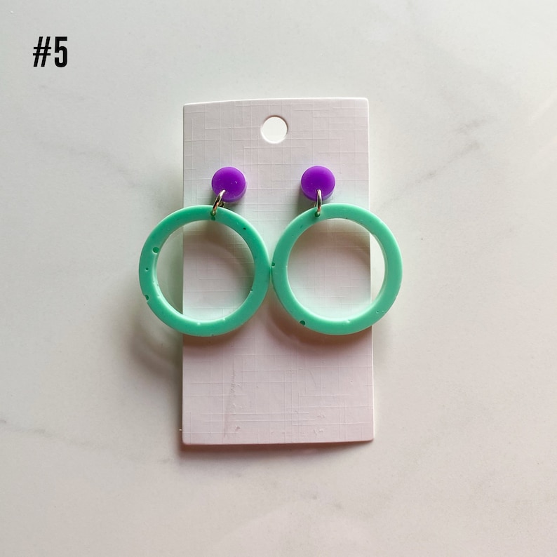 Resin Jewelry Resin Earrings Statement Jewelry 70s Resin Earrings Resin Statement Earrings 70s Earrings Epoxy Resin Stud Earrings