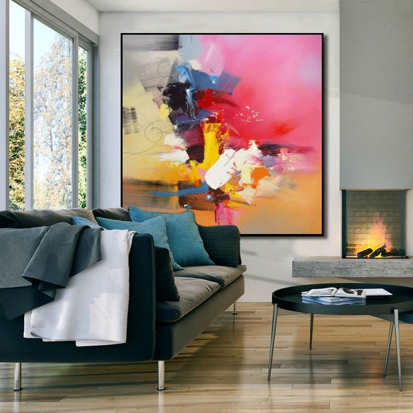 Large abstract painting, Handmade art on canvas, Modern original paintings, Original canvas painting, Contemporary wall art, Abstract art