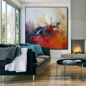 Large abstract painting, Handmade art on canvas, Original canvas painting, Modern original paintings, Contemporary wall art, Abstract art