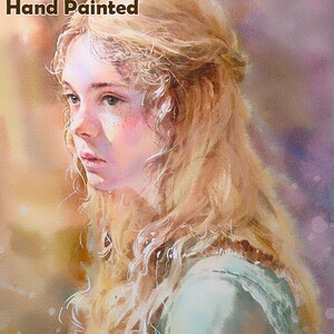 Custom hand painted watercolor painting, Original watercolor art,  Personalized portrait painting, Watercolor portrait from photos