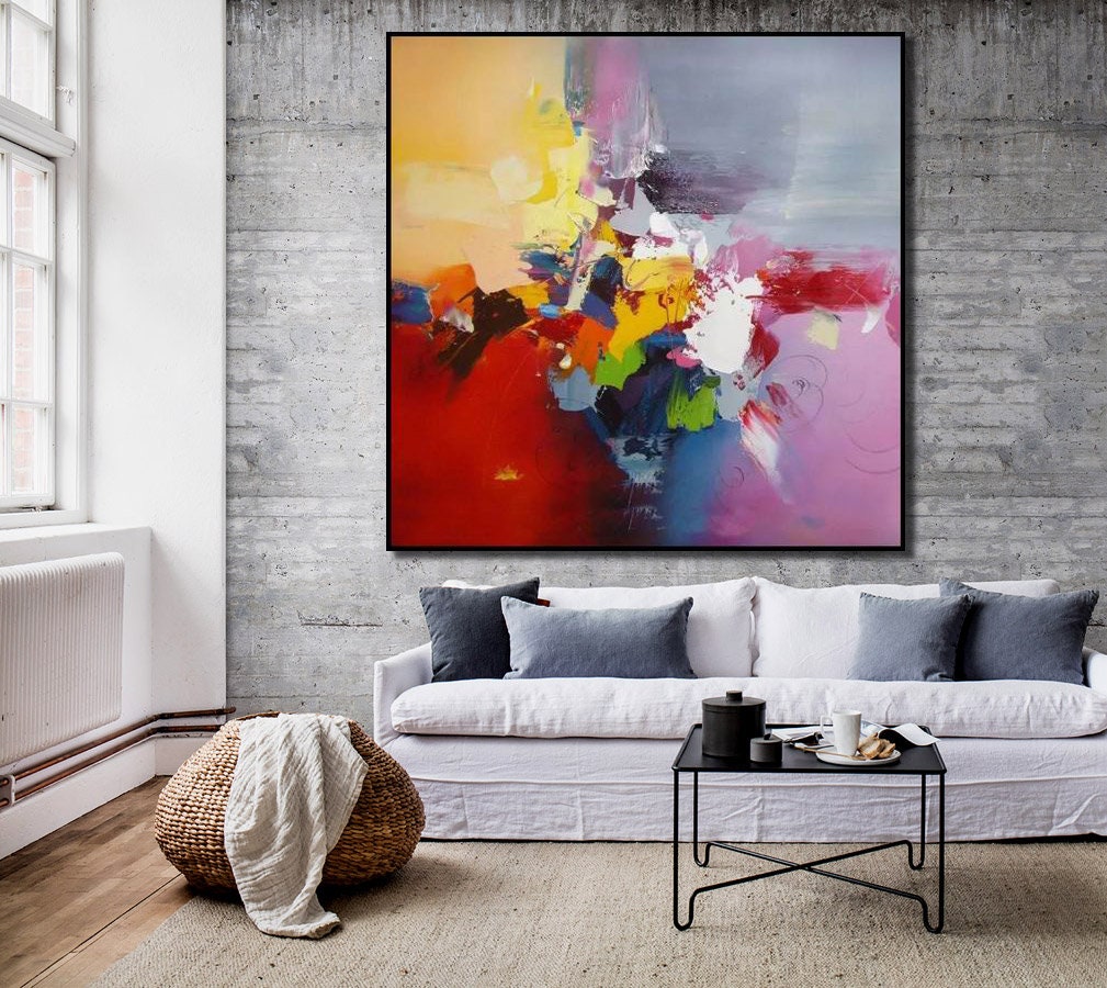 Large Abstract Painting, Modern Original Paintings, Contemporary Wall ...