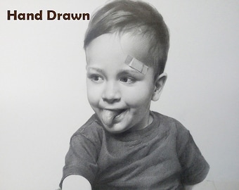 Custom pencil drawing, Original drawing, Personalized portrait, Pencil sketch, Hand drawing portrait from photos