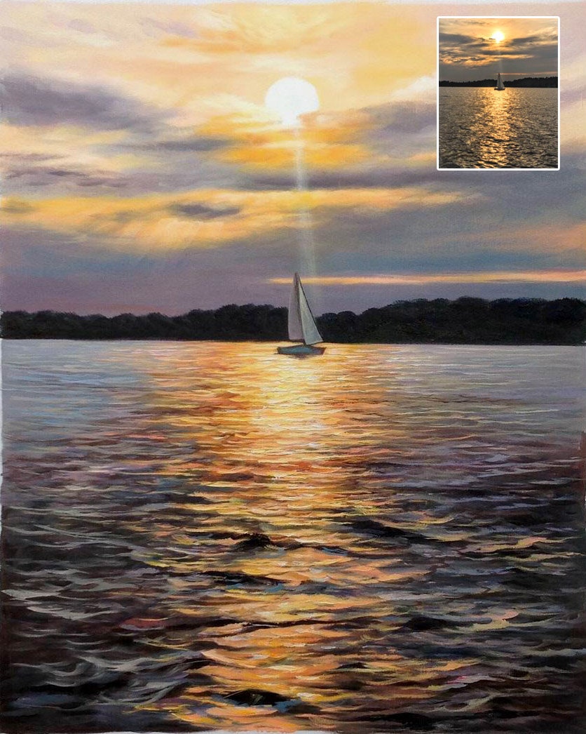 Custom Landscape Painting Hand Painted Landscape Oil - Etsy