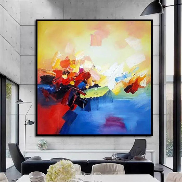 Handmade White Painting On Canvas Large Canvas Wall Art oOriginal Abstract  Art Oversized Canvas Art Huge Wall Art Canvas Original Painting