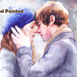 Custom hand painted watercolor painting, Original watercolor art,  Personalized portrait painting, Watercolor portrait from photos