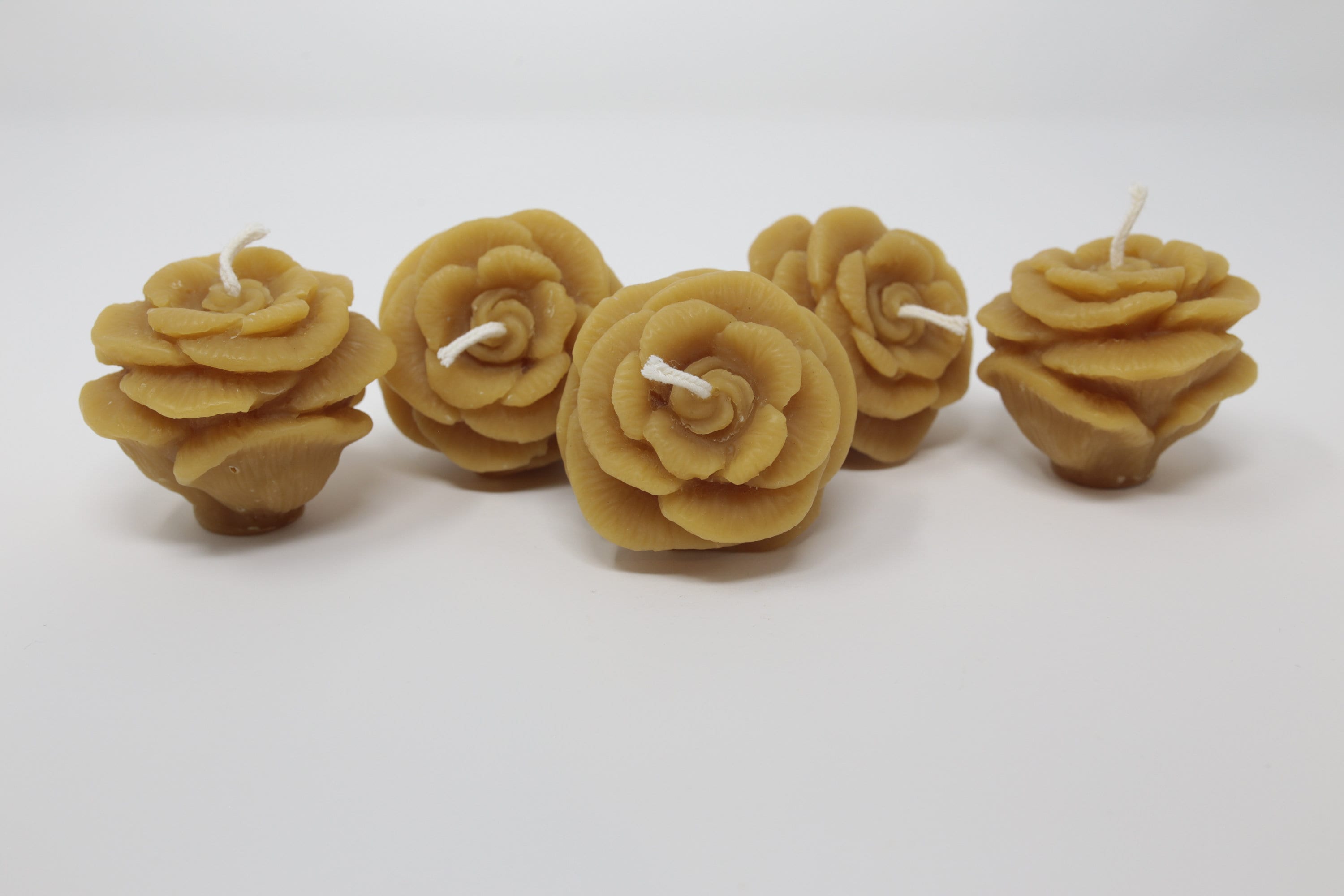 Rose Votive Candle Set of 5 Etsy