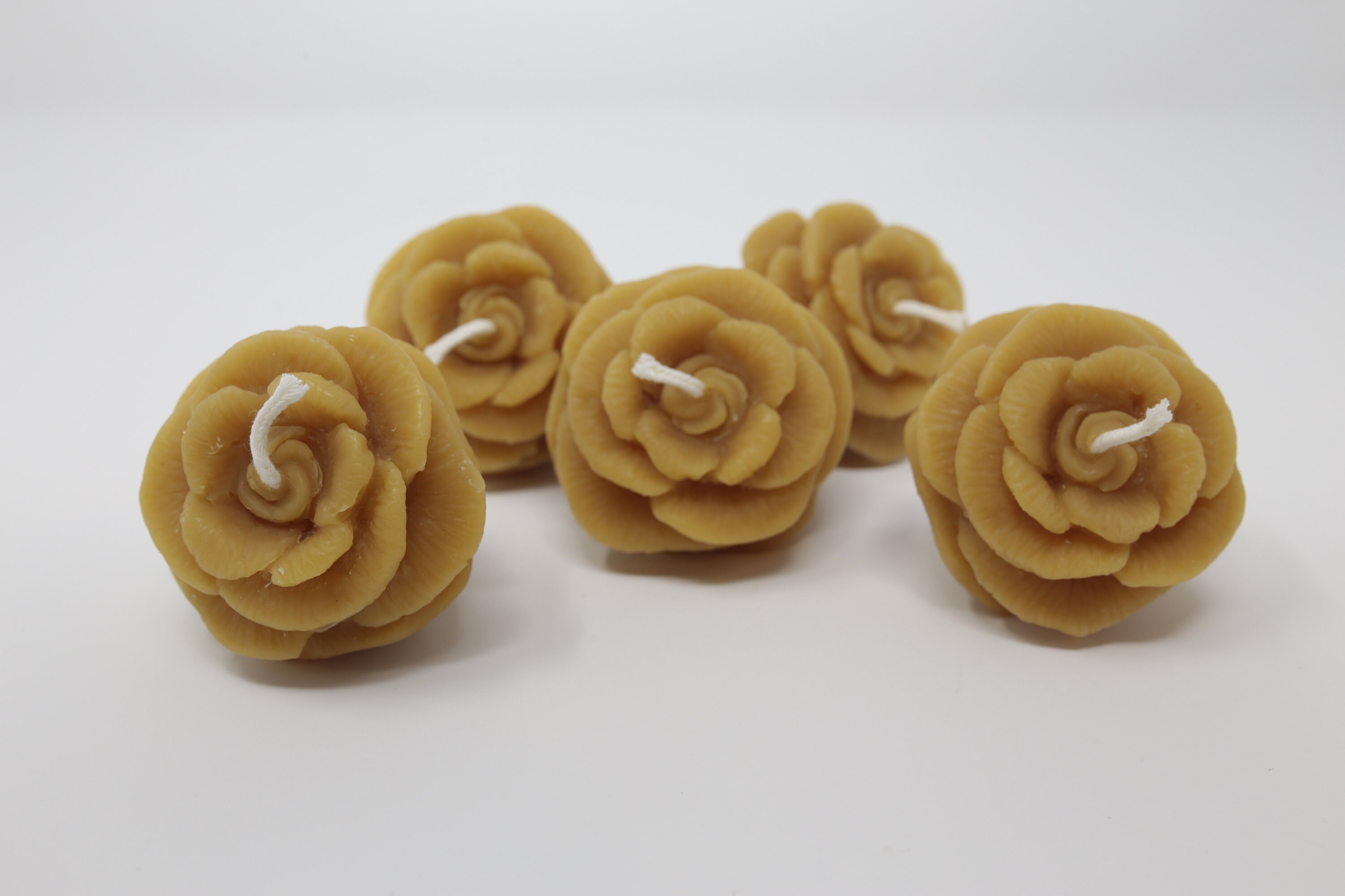 Rose Votive Candle Set of 5 Etsy