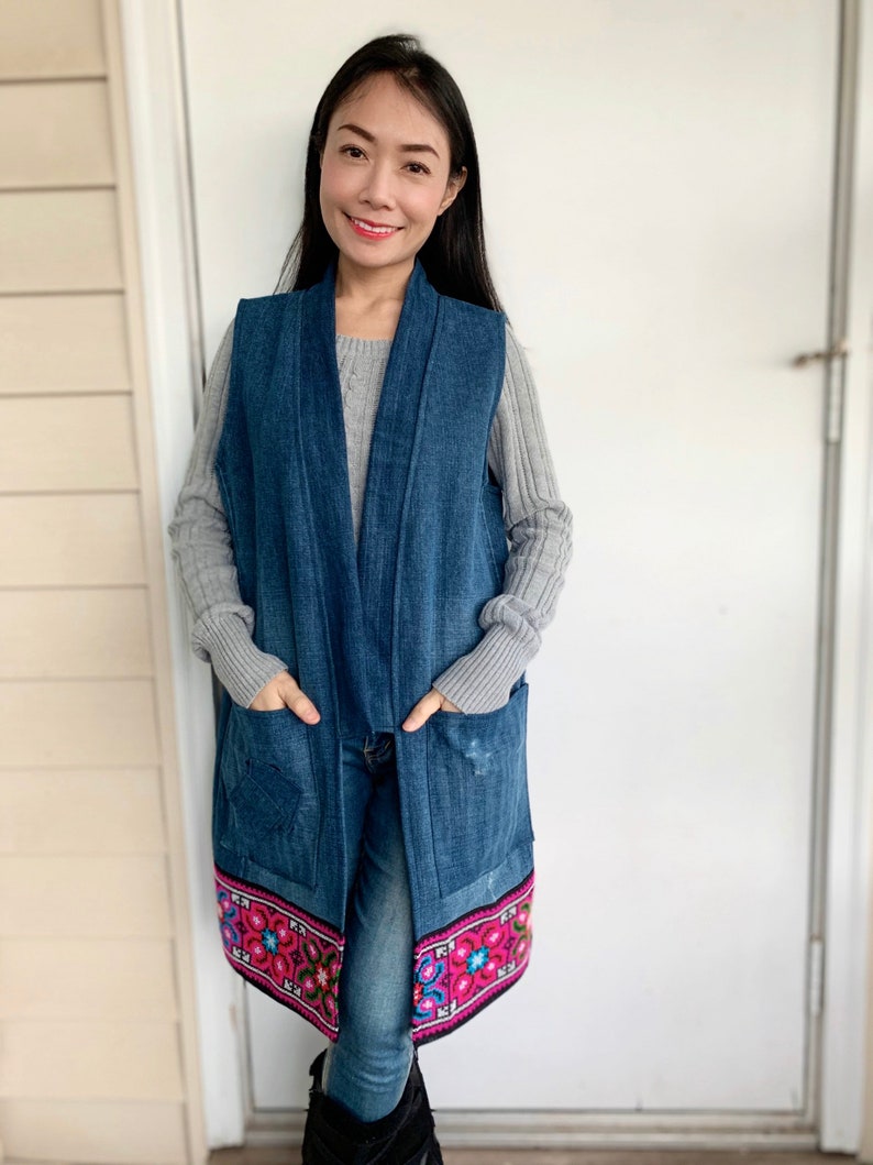 long jean coat