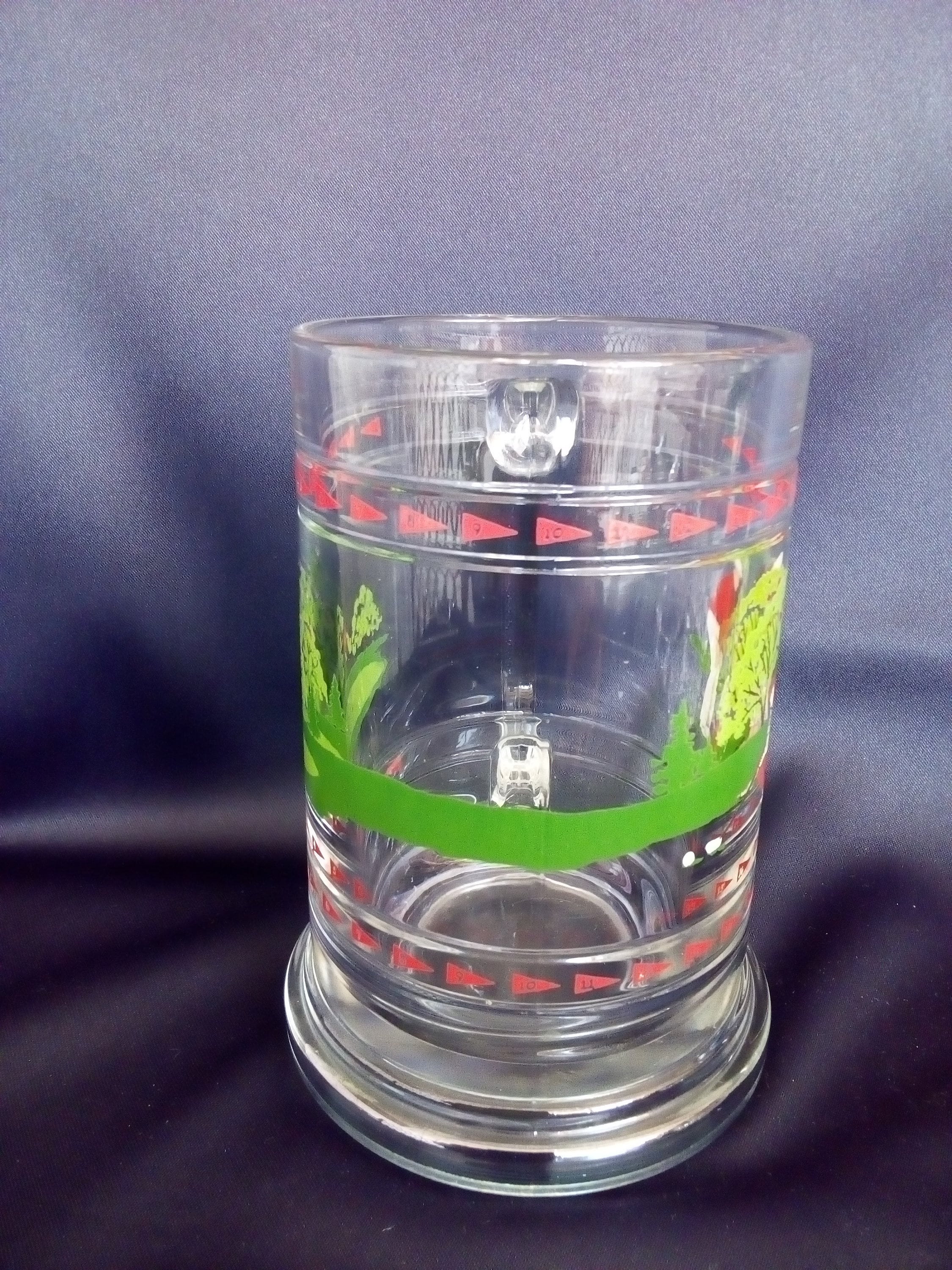 Princess House Large Crystal Beer Mug Golfing 1970's Etsy