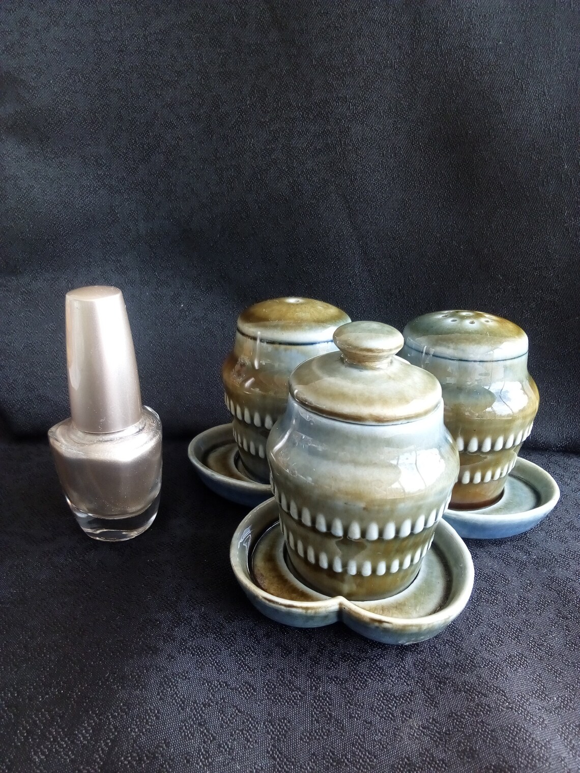 Vintage Wade Co Armagh Irish Porcelain Salt Pepper Mustard Pot Etsy