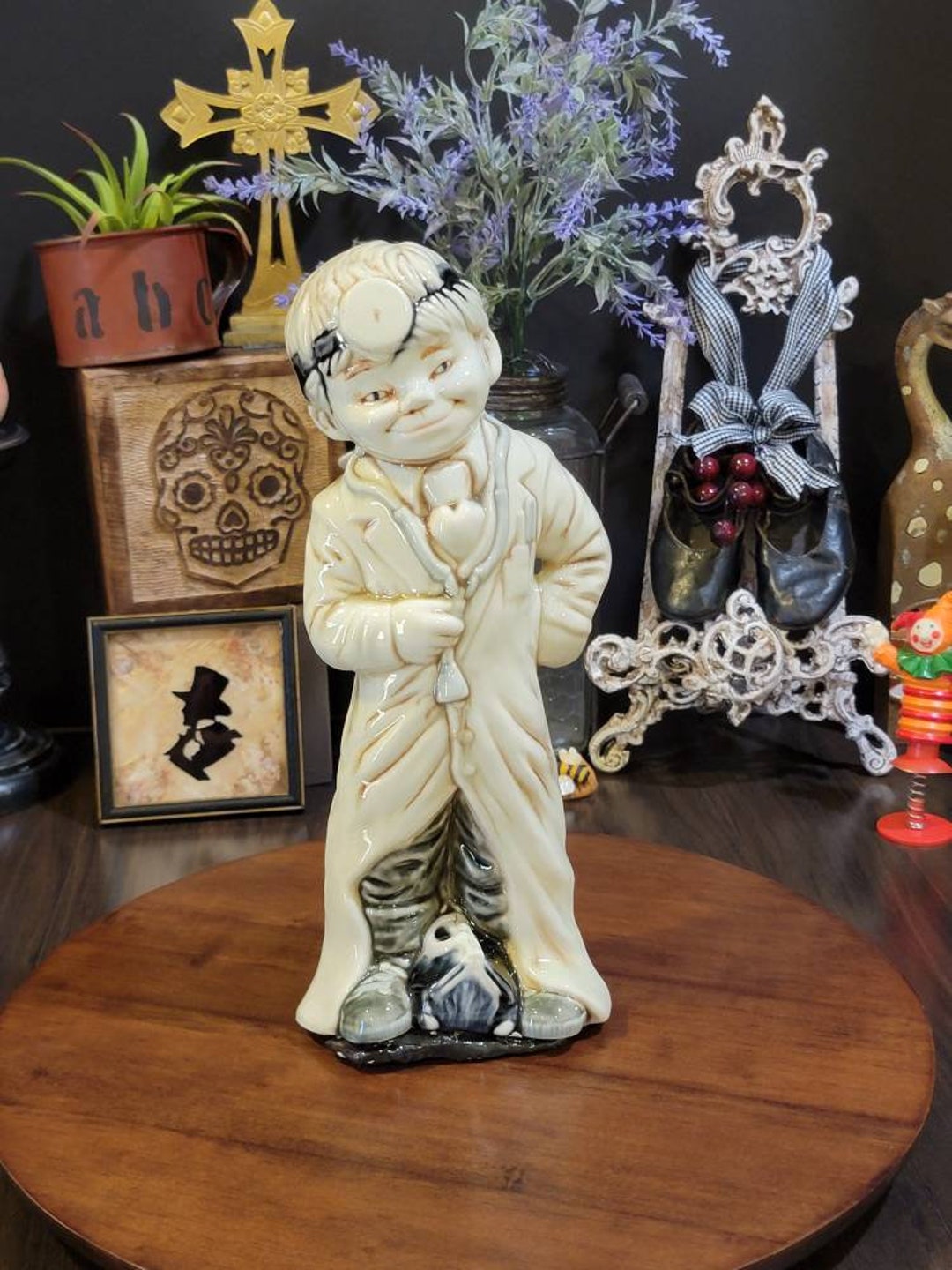 Vintage Little Rascal Boy Doctor Costume W/ Sling Shot Figurine, Doctor ...